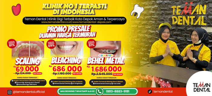 Teman Dental | Klinik Gigi Terbaik Kota Depok Aman Dan Terpercaya
